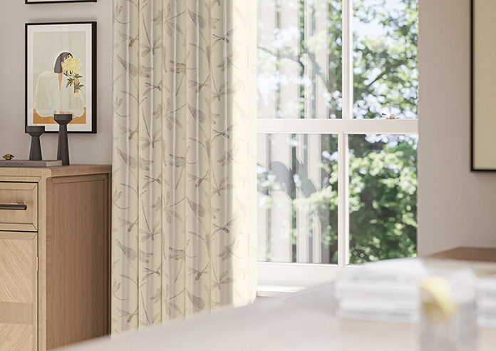 Dragonflies, Natural - Made to Measure Curtains - Image 5